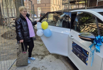 Versierde auto